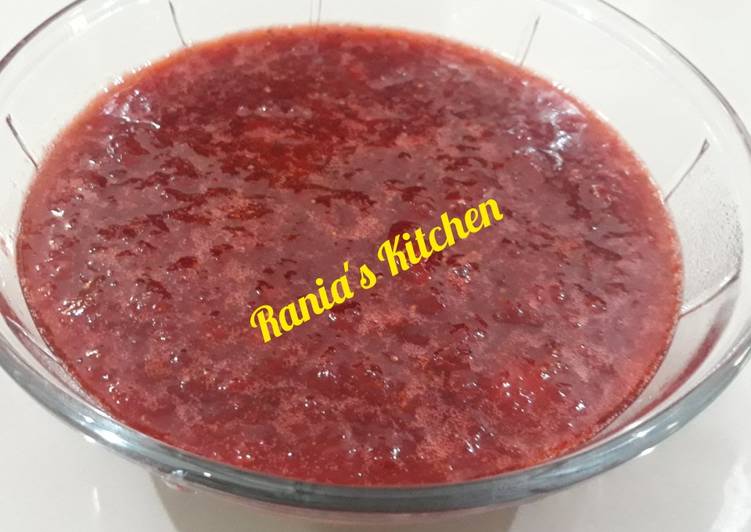 Cara Gampang Menyiapkan Selai Strawberry segar dan mudah membuatnya, Bisa Manjain Lidah