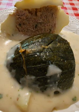 Töltött patiszon és gömbcukkini recept fotója