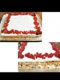 Millefoglie con crema pasticcera e gocce di cioccolato