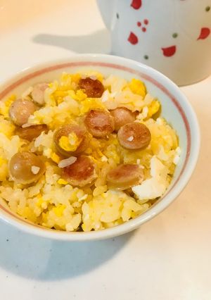Foto resep Nasi sosis telur #Maree