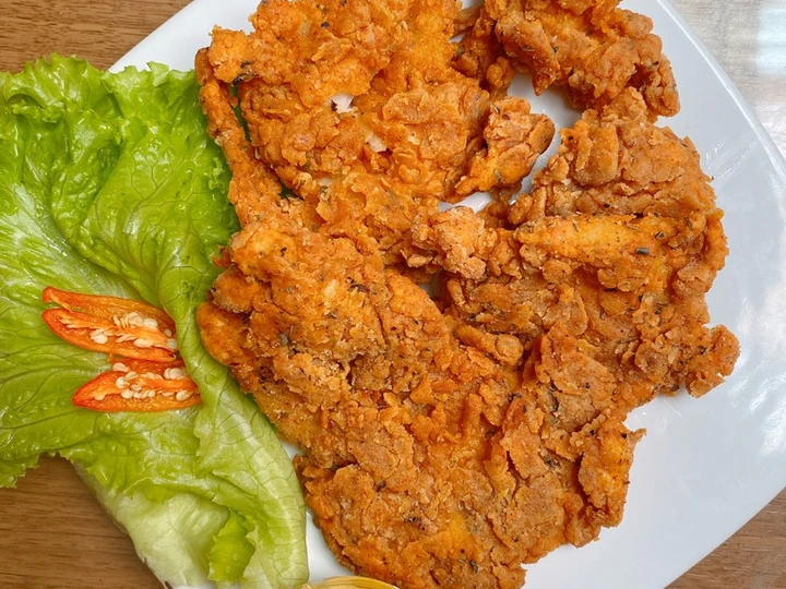 Cara Sederhana Menyiapkan Resep  Dori Krispy Pedas Saus Keju yang Bisa Manjain Lidah, Enak