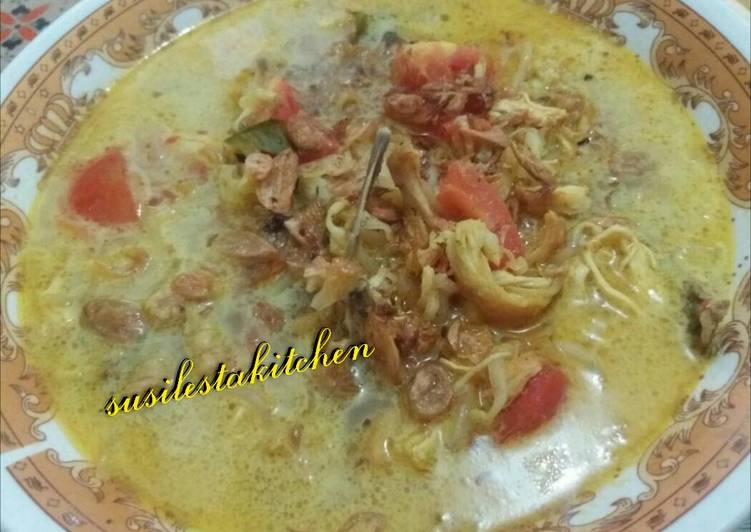 Bagaimana Membuat Soto ayam kuah santan Anti Gagal
