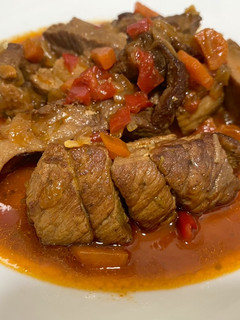 Una foto de Secreto de cerdo en salsa