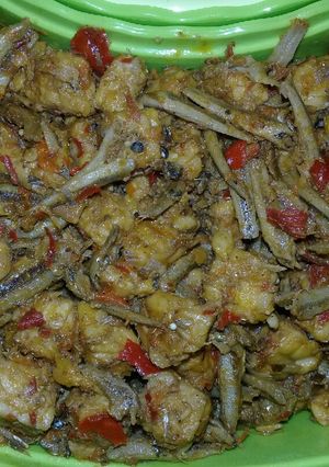 Foto resep Teri Tempe Balado Basah