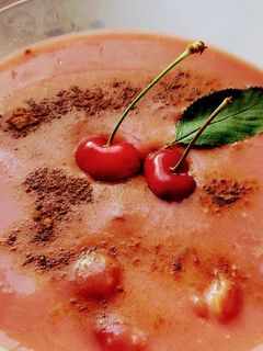 Cseresznyekrémleves 🍒🍒🍒 recept fotója