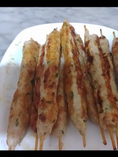 صورة لوصفة كفتة الدجاج المشوية في المقلاة بنكهة الجمر 😋😋