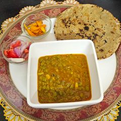 A picture of Green chana sabji (Winter curries).