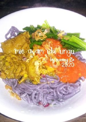 Foto resep Mie ayam ubi ungu
