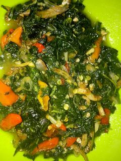 Foto resep Daun singkong tumis teri