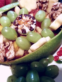 صورة لوصفة سلطه فواكه🍎🍑🍇