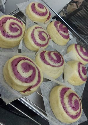 Foto resep Mantou Ubi Ungu