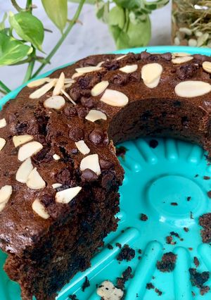 Foto resep Bolu pisang coklat (banana chocolate cake) loyang tulban d 20 cm