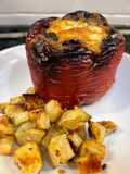 Air Fryer Stuffed Peppers with Ground Beef