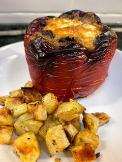 Una foto de Pimientos rellenos de carne en Airfryer Cosori