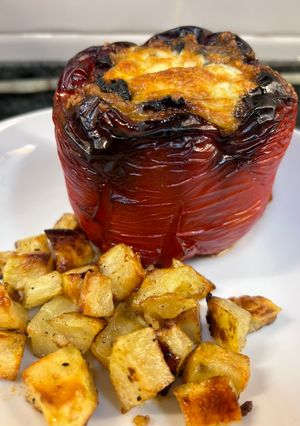 Foto principal de Pimientos rellenos de carne en Airfryer Cosori