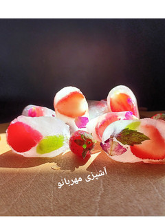 عکسی از دستور یخ تزیینی طعم دار