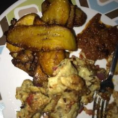 A picture of Dodo with fried egg.