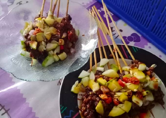 Cara Memasak Sate daging teflon empuk Yang Enak