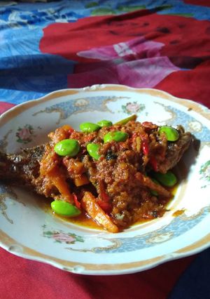 Foto resep Ikan Mujaer presmol Pete pedas