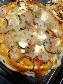 Una foto de Pizza rellena casera