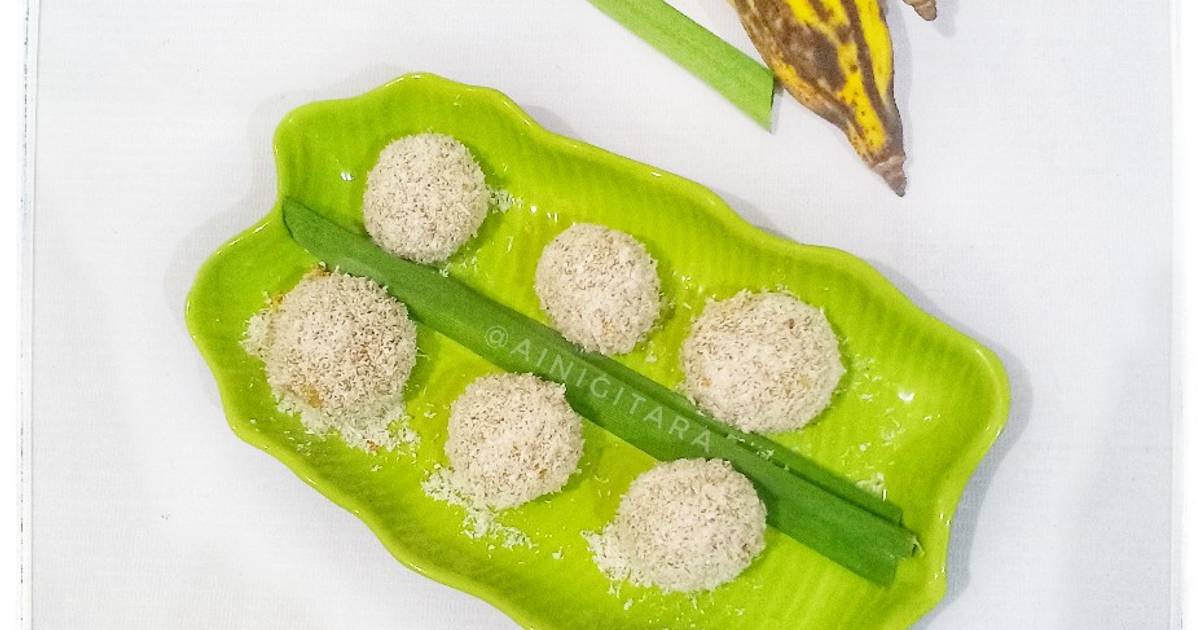 Resep Klepon Pisang Tanduk Oleh Aini Mama N R Cookpad