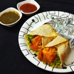 A picture of Paneer Tikka Wrap.