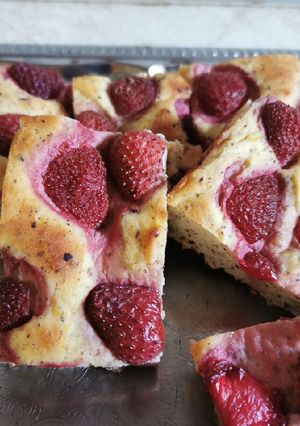Gyors keto low carb gyümölcsös süti / lepényke recept fotója