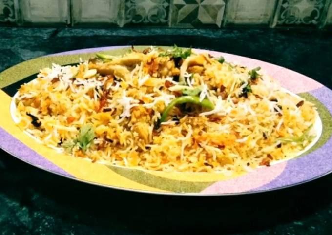 Kachy gosht ki biryani