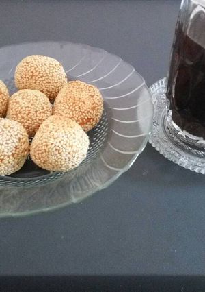 Foto resep Onde-onde isi telur asin
