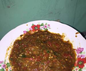 Mudahnya Menyajikan Sambel ala2 pecel lele Paling Enak