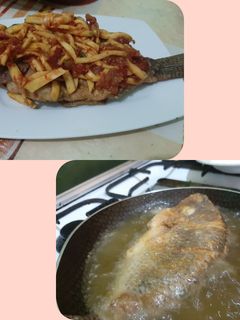 Foto resep Bikin nambah nasi,Ikan goreng sambal mangga