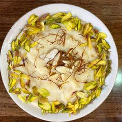 Zafrani kheer A picture of Zafrani kheer.