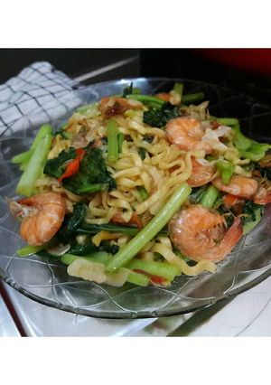 Foto resep Mie Goreng Sawi Udang
