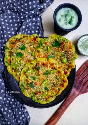 A picture of Savoury Veggie Pancakes.
