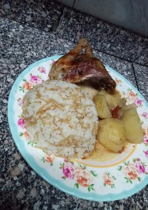 صورة لوصفة صينيه بطاطس بالفراخ