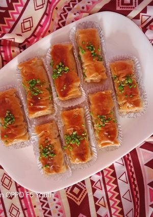 صورة لوصفة بقلاوة تركية