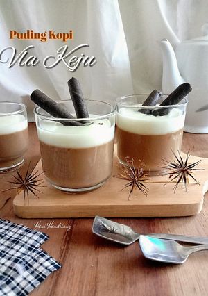 Foto resep Puding Kopi Vla Keju🍮