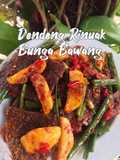 Dendeng Rinuak Bunga Bawang