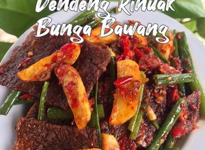 Foto resep Dendeng Rinuak Bunga Bawang