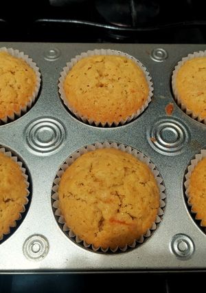 Una foto de Cupcakes de zanahoria