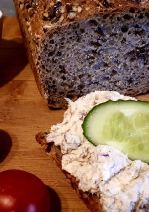 Zdjęcie przepisu Pasta z twarożku i wędzonej makreli.