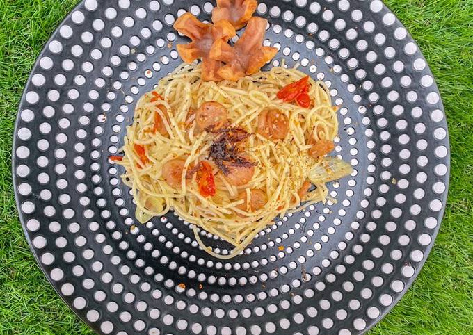 Cara membuat Spaghetti Aglio E Olio ala Rumahan