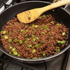 A picture of Bhuna mutton keema.