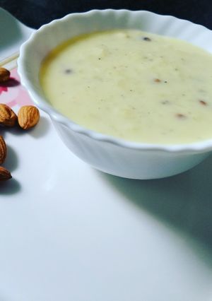 A picture of Kesariya kheer.