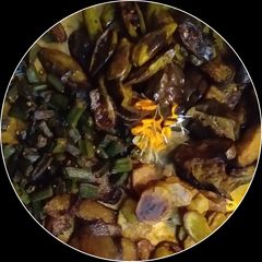 A picture of Fried vegetables.