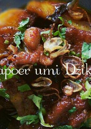 Foto resep Semur ayam pedas manis