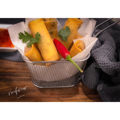 A picture of Vegetables Springrolls.