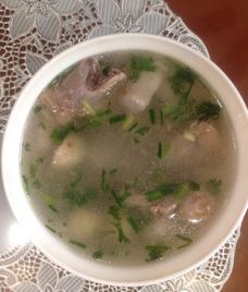 canh khoai sọ sườn