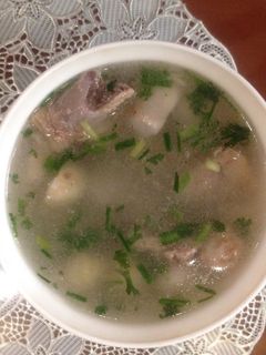Hình của món Canh khoai sọ nấu xương.