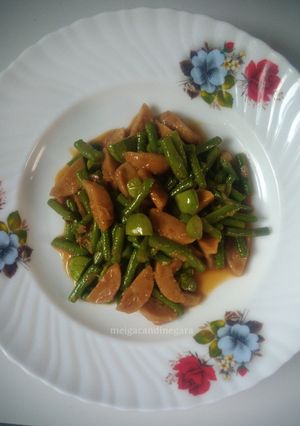 Foto resep Tumis Kacang Panjang+bakso